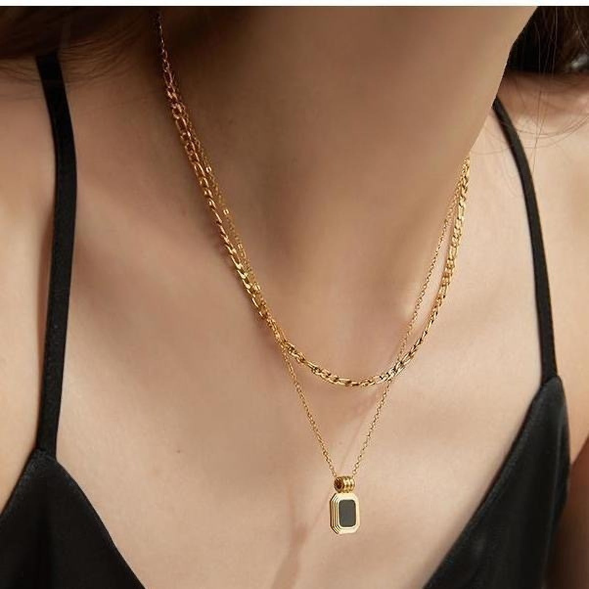 Multilayer Gold Pendant