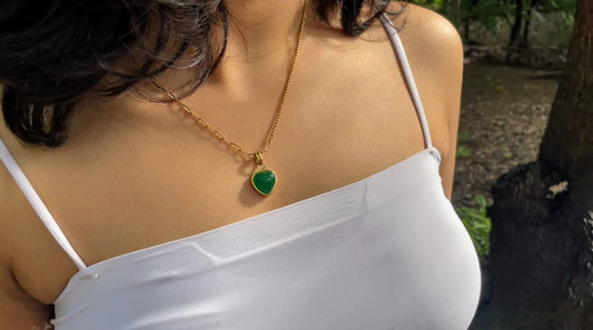Opulent emerald necklace