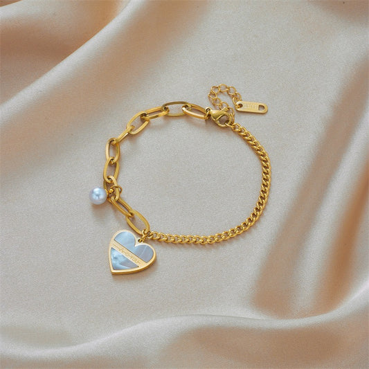 Snowdrop gold bracelet