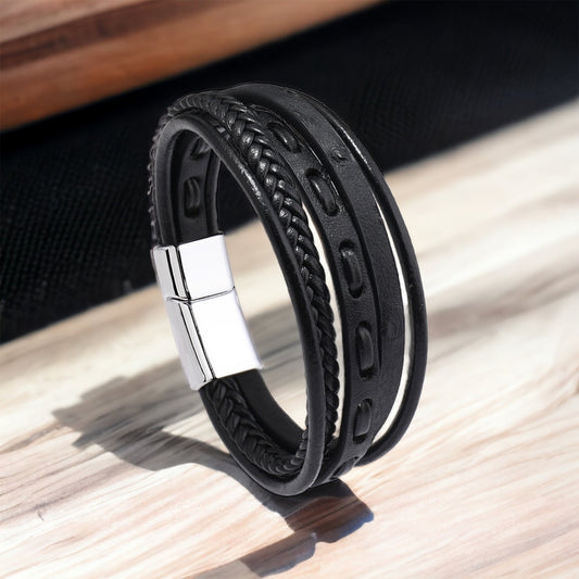 Unisex Multi Layer Leather Band